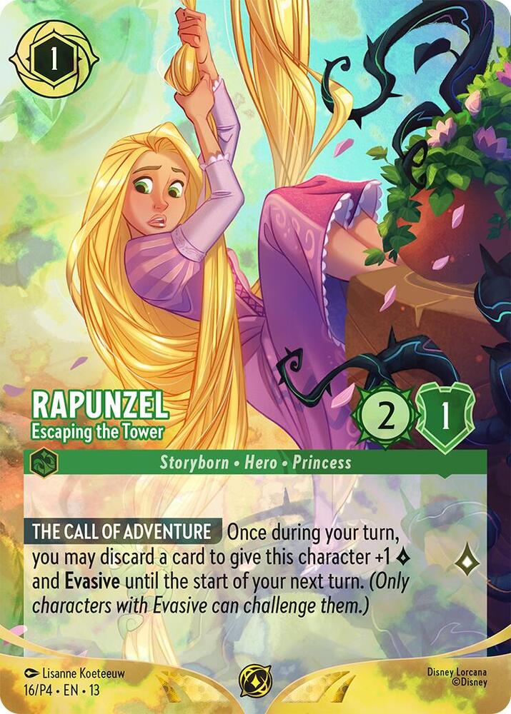 Rapunzel - Escaping the Tower (Store Championship), Disney Lorcana Promo Cards 16