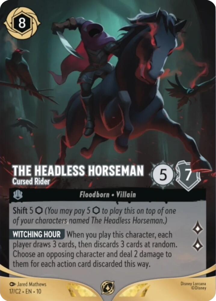 The Headless Horseman - Cursed Rider, Disney Lorcana Promo Cards 17