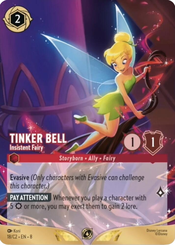 Tinker Bell - Insistent Fairy, Disney Lorcana Promo Cards 18