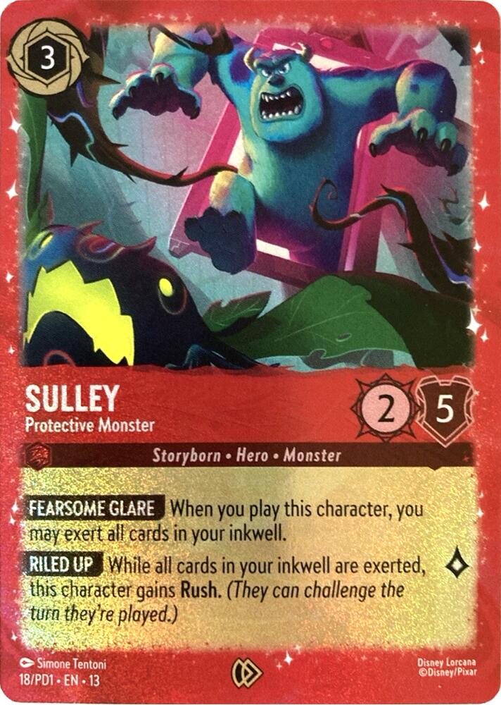 Sulley - Protective Monster, Disney Lorcana Promo Cards 18