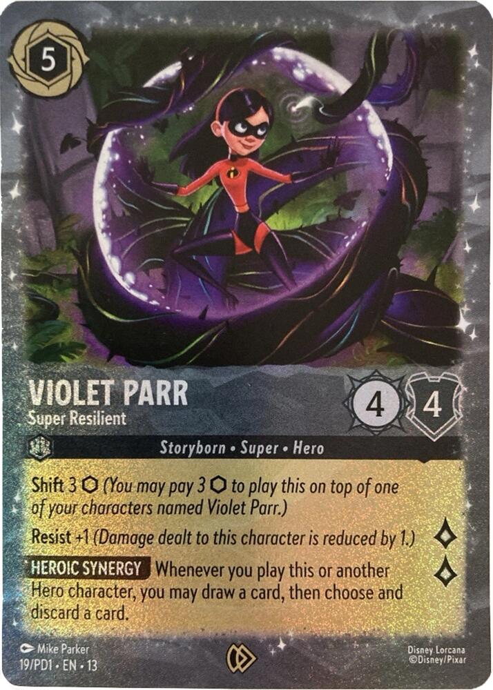 Violet Parr - Super Resilient, Disney Lorcana Promo Cards 19
