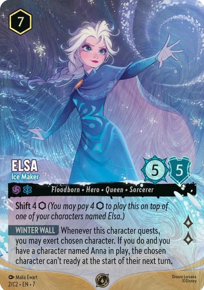 Elsa - Ice Maker (Foil), Disney Lorcana Promo Cards 2