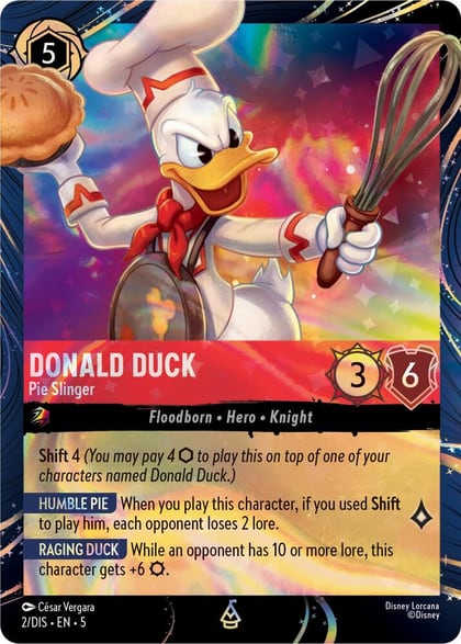 Donald Duck - Pie Slinger, Disney Lorcana Promo Cards 2