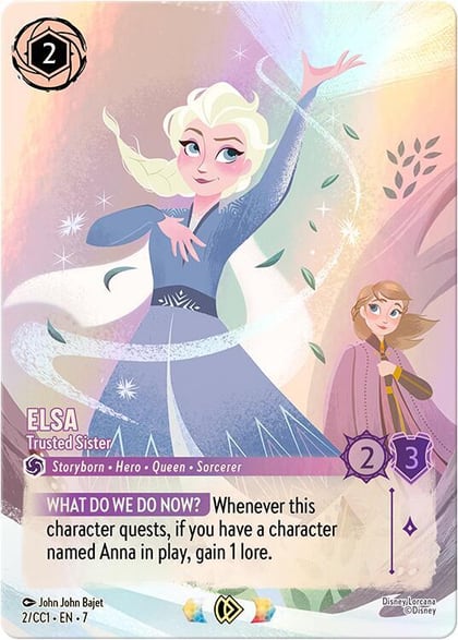 Elsa - Trusted Sister, Disney Lorcana Promo Cards 2