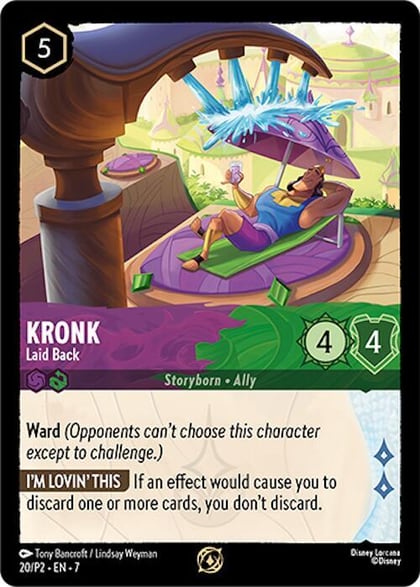 Kronk - Laid Back, Disney Lorcana Promo Cards 20