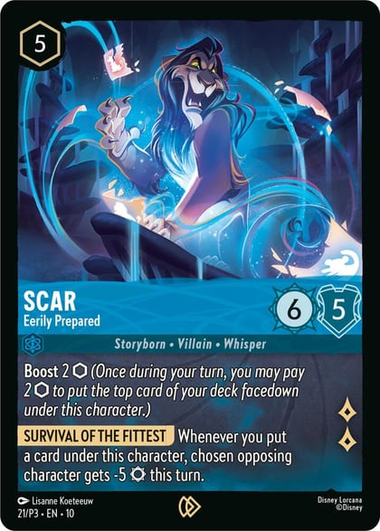 Scar - Eerily Prepared, Disney Lorcana Promo Cards 21