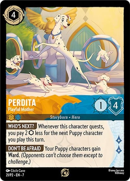 Perdita - Playful Mother, Disney Lorcana Promo Cards 21