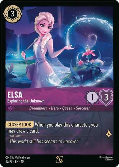 Elsa - Exploring the Unknown, Disney Lorcana Promo Cards 22
