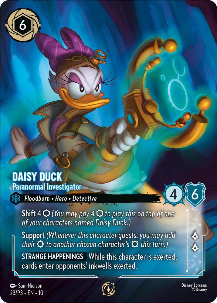 Daisy Duck - Paranormal Investigator (Store Championship Participant), Disney Lorcana Promo Cards 23
