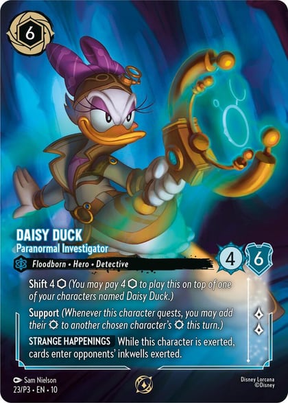 Daisy Duck - Paranormal Investigator (Store Championship Participant), Disney Lorcana Promo Cards 23