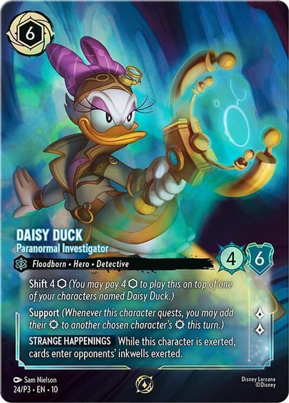 Daisy Duck - Paranormal Investigator (Store Championship), Disney Lorcana Promo Cards 24
