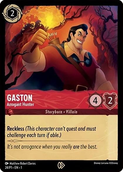 Gaston - Arrogant Hunter, Disney Lorcana Promo Cards 24