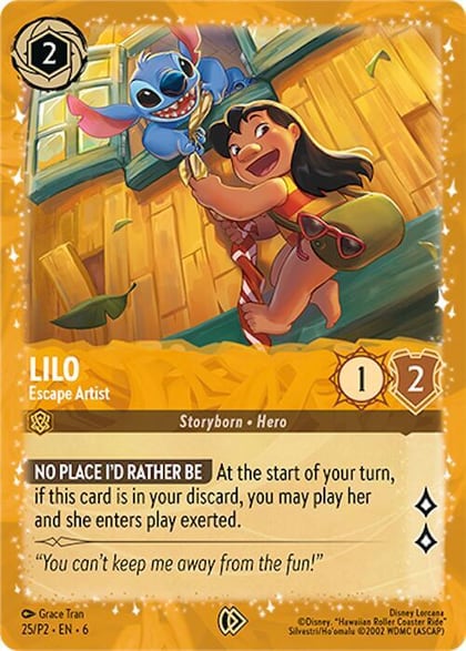 Lilo - Escape Artist, Disney Lorcana Promo Cards 25