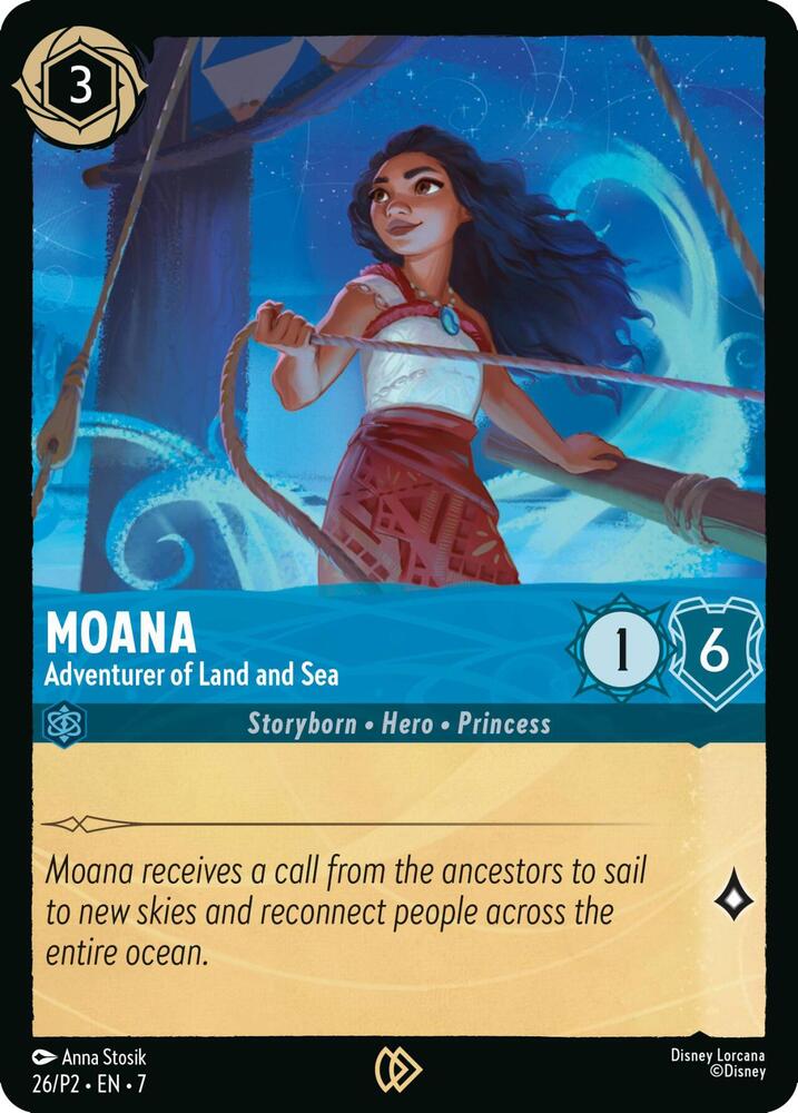 Moana - Adventurer of Land and Sea, Disney Lorcana Promo Cards 26