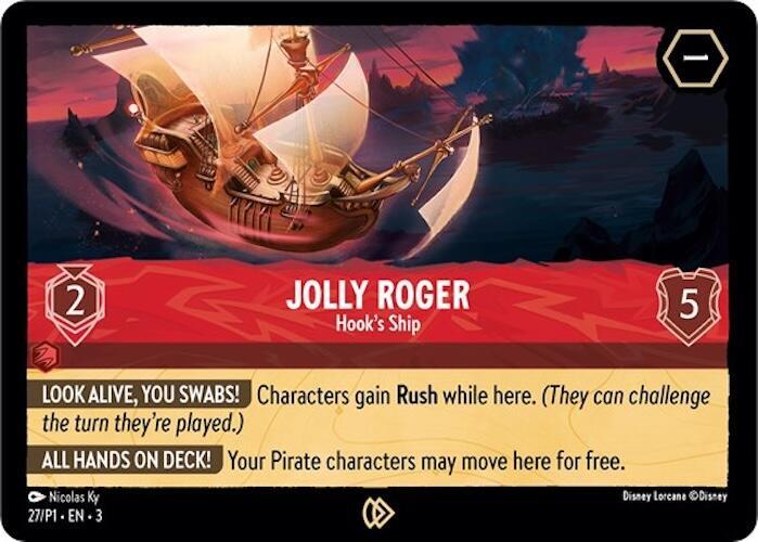 Jolly Roger - Hook's Ship, Disney Lorcana Promo Cards 27