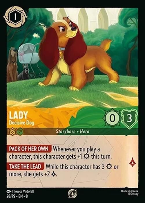 Lady - Decisive Dog, Disney Lorcana Promo Cards 28