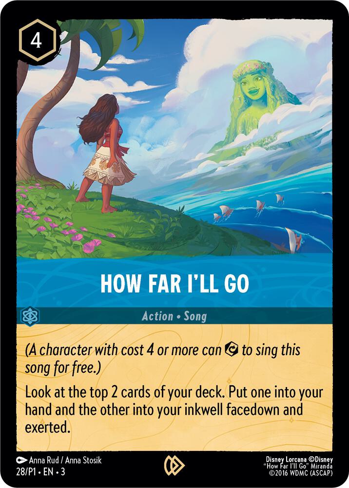 How Far I'll Go, Disney Lorcana Promo Cards 28
