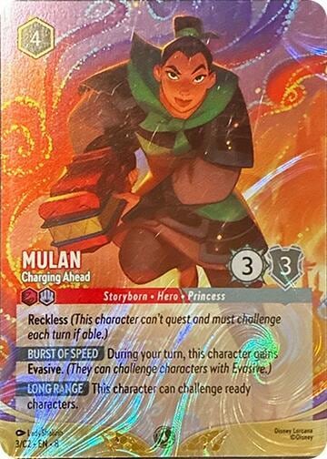 Mulan - Charging Ahead (Foil), Disney Lorcana Promo Cards 3