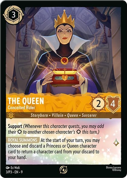The Queen - Conceited Ruler, Disney Lorcana Promo Cards 3