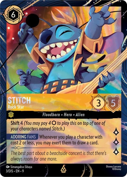 Stitch - Rock Star, Disney Lorcana Promo Cards 3
