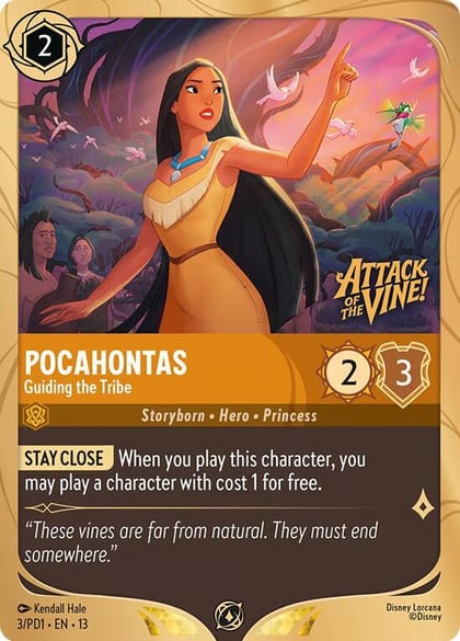 Pocahontas - Guiding the Tribe, Disney Lorcana Promo Cards 3