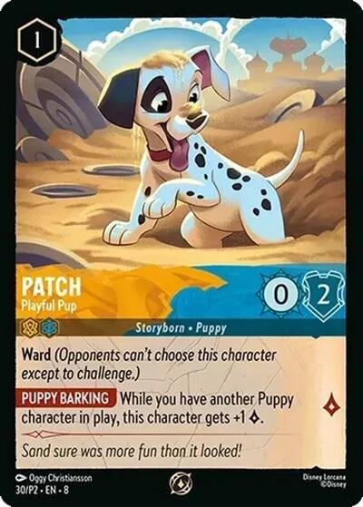 Patch - Playful Pup, Disney Lorcana Promo Cards 30