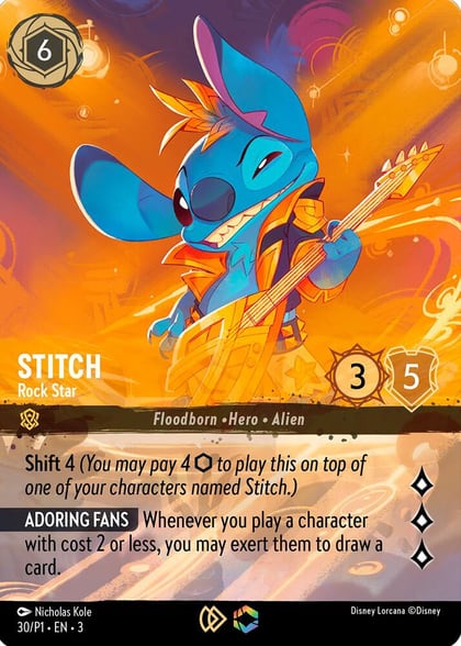 Stitch - Rock Star (Store Championship), Disney Lorcana Promo Cards 30