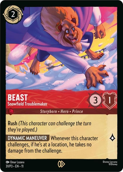 Beast - Snowfield Troublemaker, Disney Lorcana Promo Cards 31