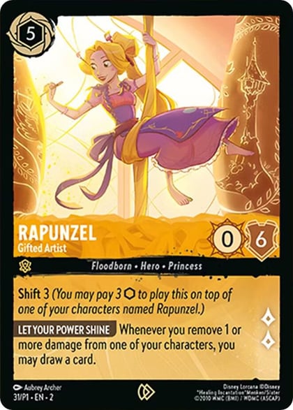 Rapunzel - Gifted Artist, Disney Lorcana Promo Cards 31