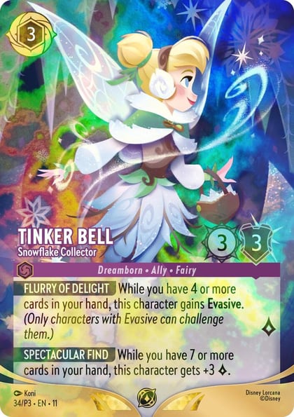 Tinker Bell - Snowflake Collector (Store Championship), Disney Lorcana Promo Cards 34