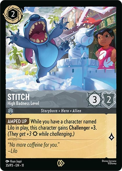 Stitch - High Badness Level, Disney Lorcana Promo Cards 35