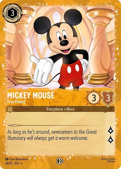 Mickey Mouse - True Friend (Puzzle Promo), Disney Lorcana Promo Cards 36