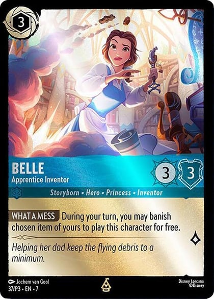 Belle - Apprentice Inventor, Disney Lorcana Promo Cards 37