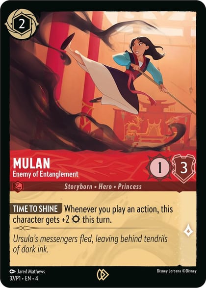 Mulan - Enemy of Entanglement, Disney Lorcana Promo Cards 37