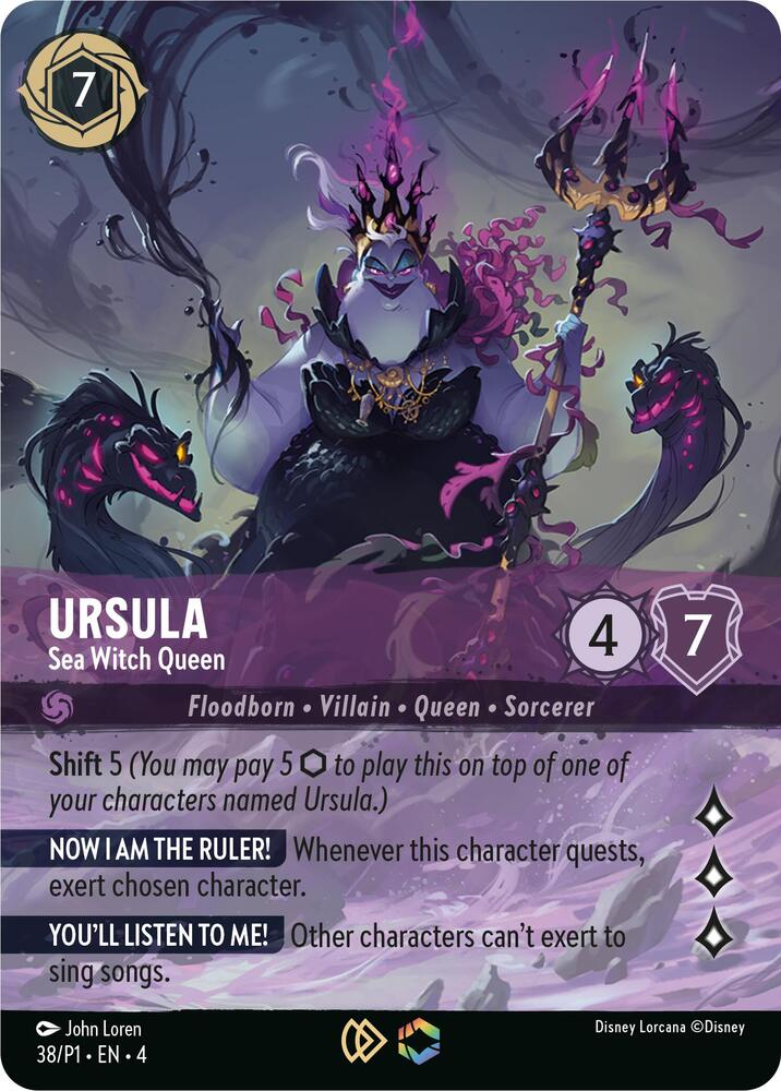 Ursula - Sea Witch Queen (Store Championship), Disney Lorcana Promo Cards 38