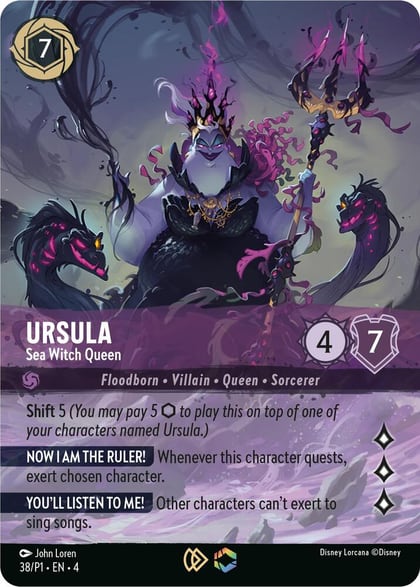 Ursula - Sea Witch Queen (Store Championship), Disney Lorcana Promo Cards 38