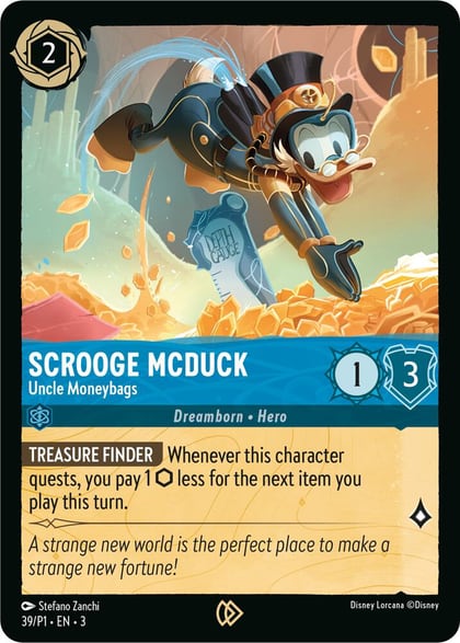 Scrooge McDuck - Uncle Moneybags, Disney Lorcana Promo Cards 39