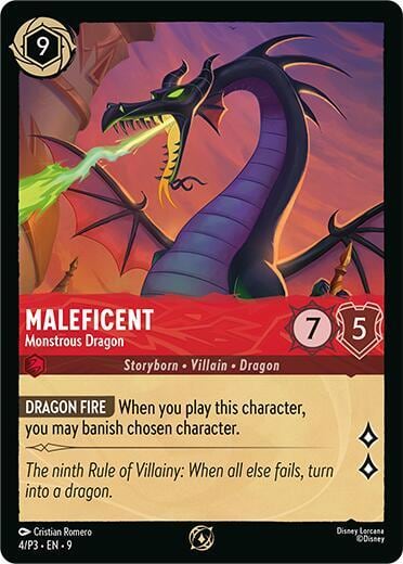 Maleficent - Monstrous Dragon (Store Championship Participant), Disney Lorcana Promo Cards 4