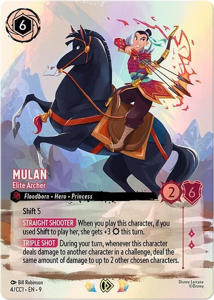 Mulan - Elite Archer, Disney Lorcana Promo Cards 4