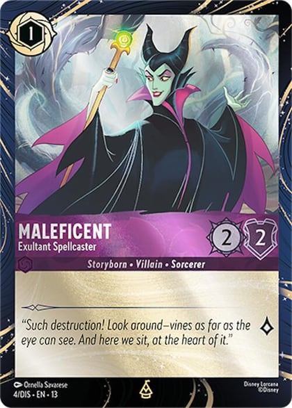 Maleficent - Exultant Spellcaster, Disney Lorcana Promo Cards 4
