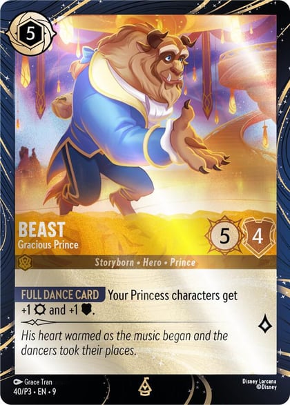 Beast - Gracious Prince, Disney Lorcana Promo Cards 40