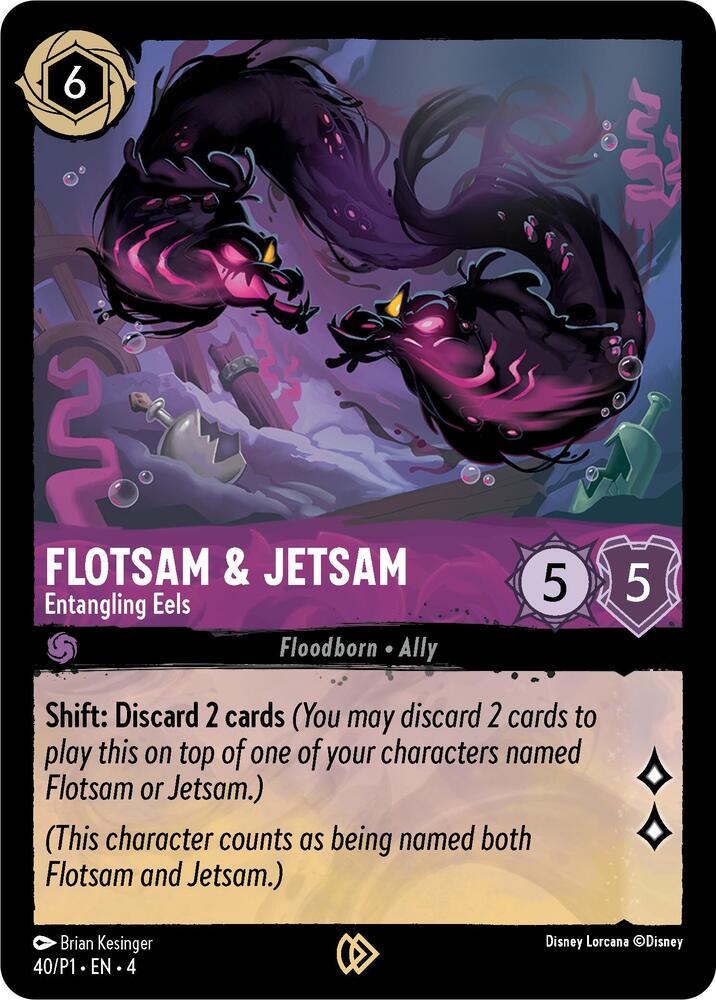 Flotsam & Jetsam - Entangling Eels, Disney Lorcana Promo Cards 40