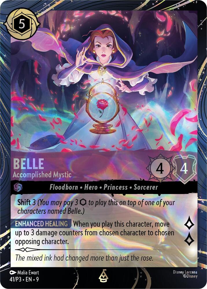 Belle - Accomplished Mystic, Disney Lorcana Promo Cards 41