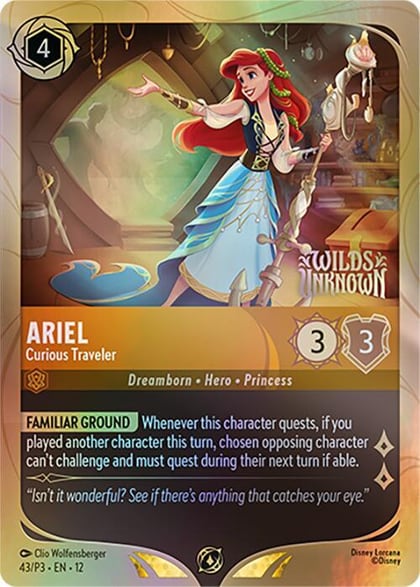 Ariel - Curious Traveler, Disney Lorcana Promo Cards 43