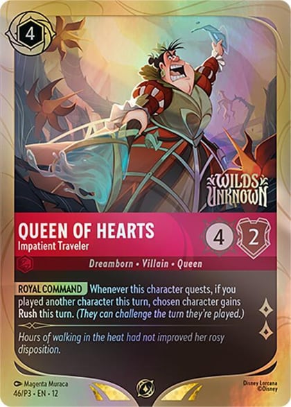 Queen of Hearts - Impatient Traveler, Disney Lorcana Promo Cards 46