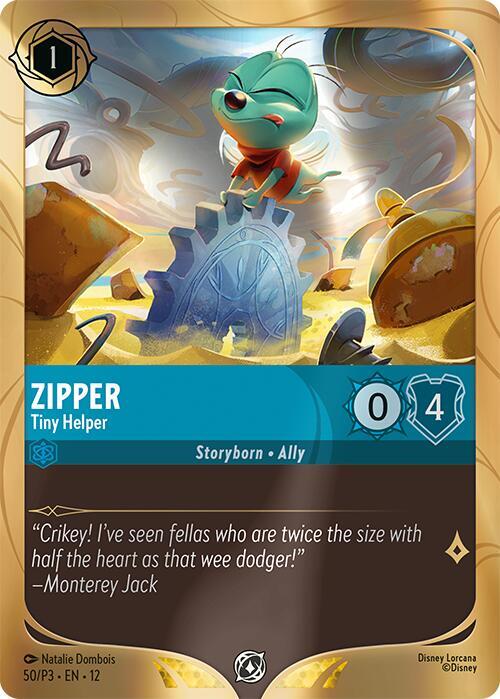 Zipper - Tiny Helper, Disney Lorcana Promo Cards 50