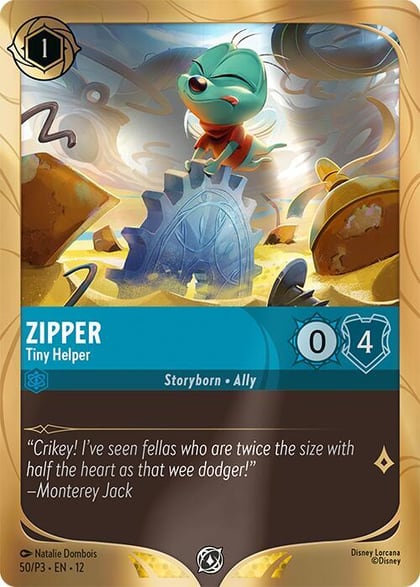 Zipper - Tiny Helper, Disney Lorcana Promo Cards 50