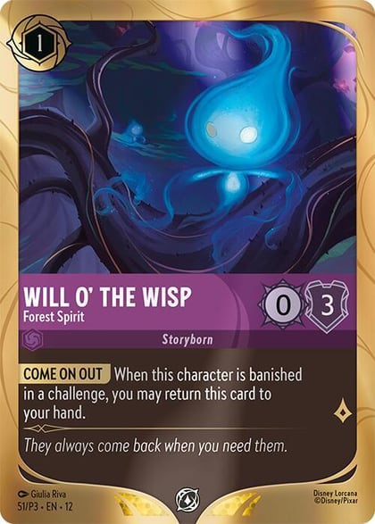 Will o' the Wisp - Forest Spirit, Disney Lorcana Promo Cards 51