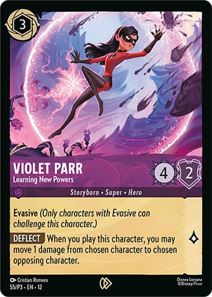 Violet Parr - Learning New Powers, Disney Lorcana Promo Cards 55