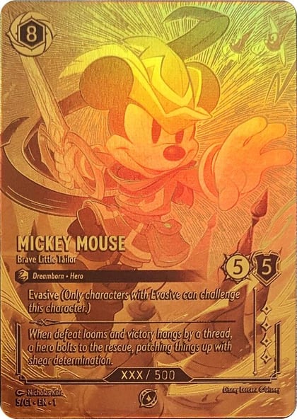 Mickey Mouse - Brave Little Tailor (Serial Numbered), Disney Lorcana Promo Cards 5